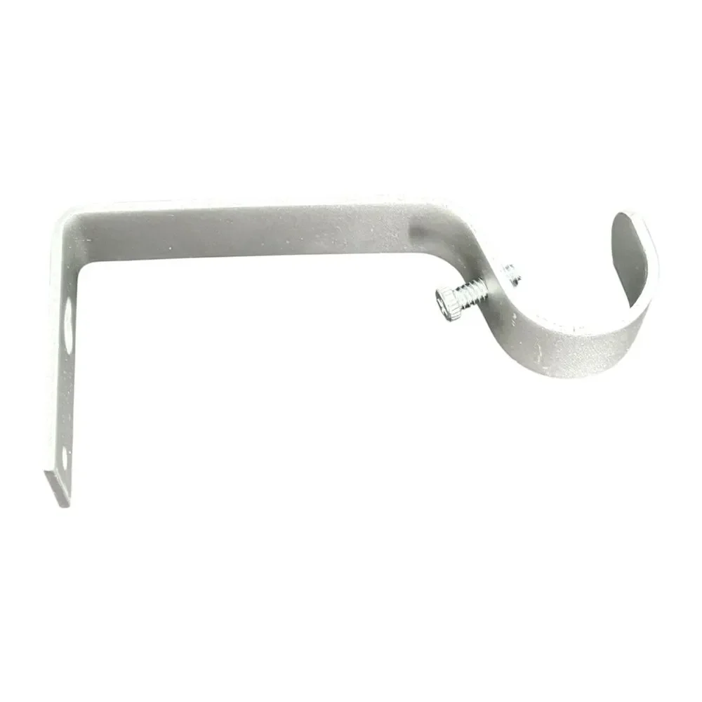 Curtain Bracket, 3 Pcs Holders, Fixed Brackets for up to 1 inch Rods Chrome